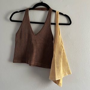 2 halter tops
